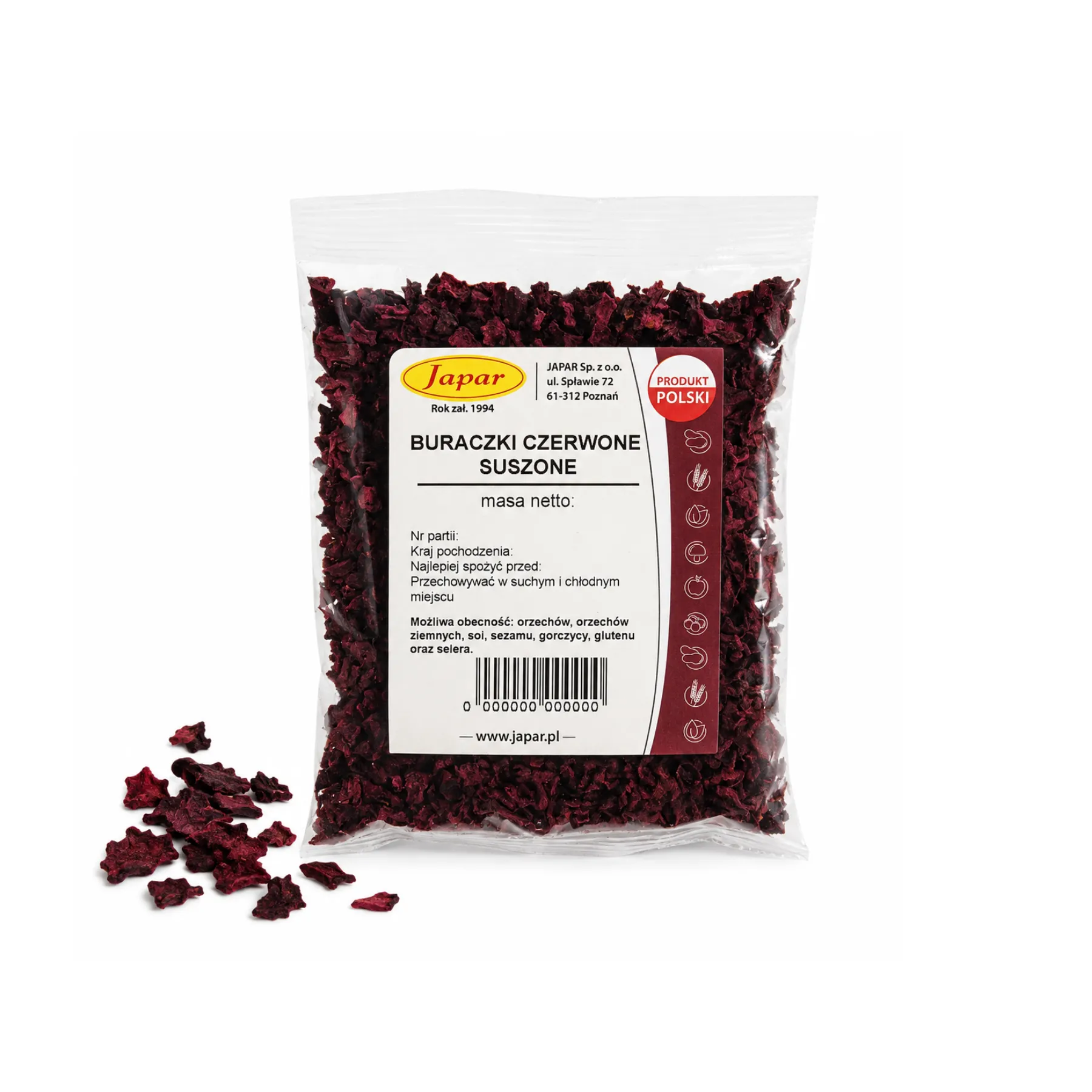 buraczki_czerwone_100g Buraczki suszone 100 g - obrazek 1