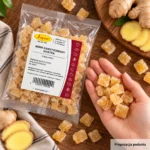 Imbir kandyzowany kostka 100 g - obrazek 2