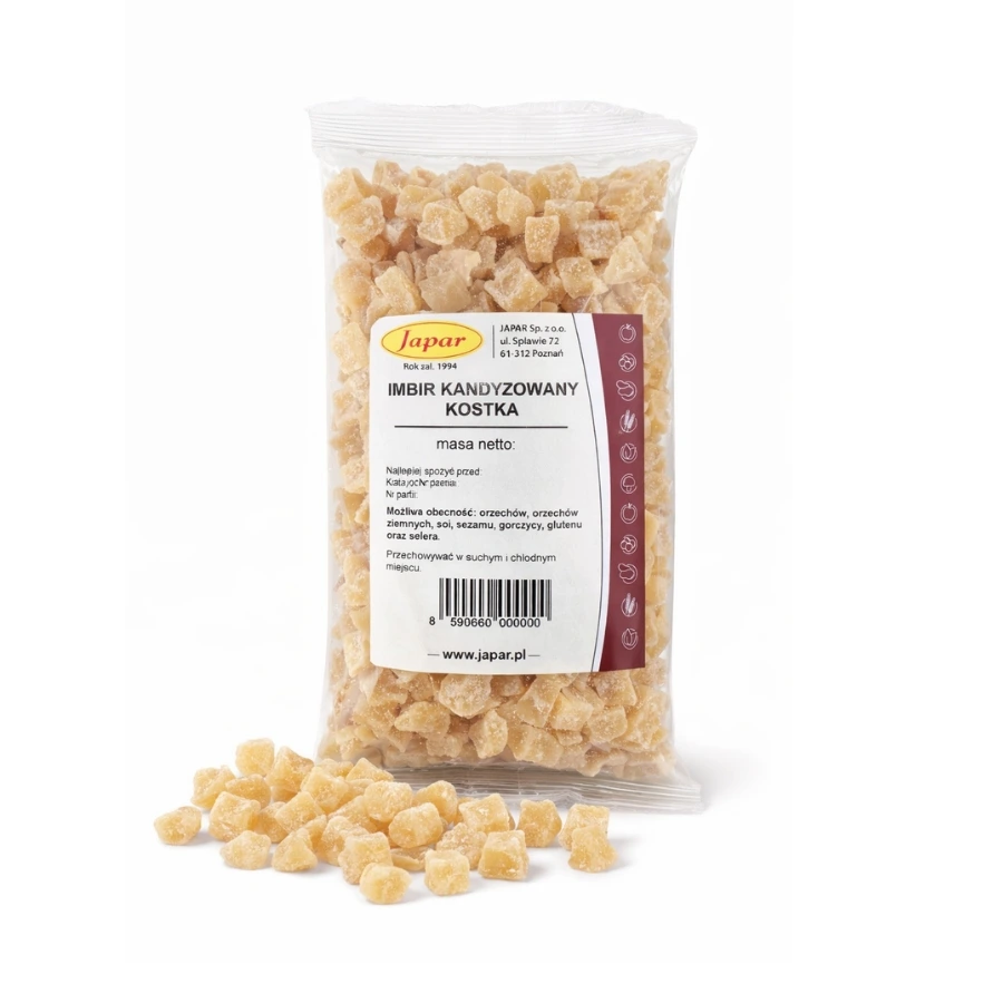 imbir_kandyzowany_kostka_500g Imbir kandyzowany kostka 500 g - obrazek 1