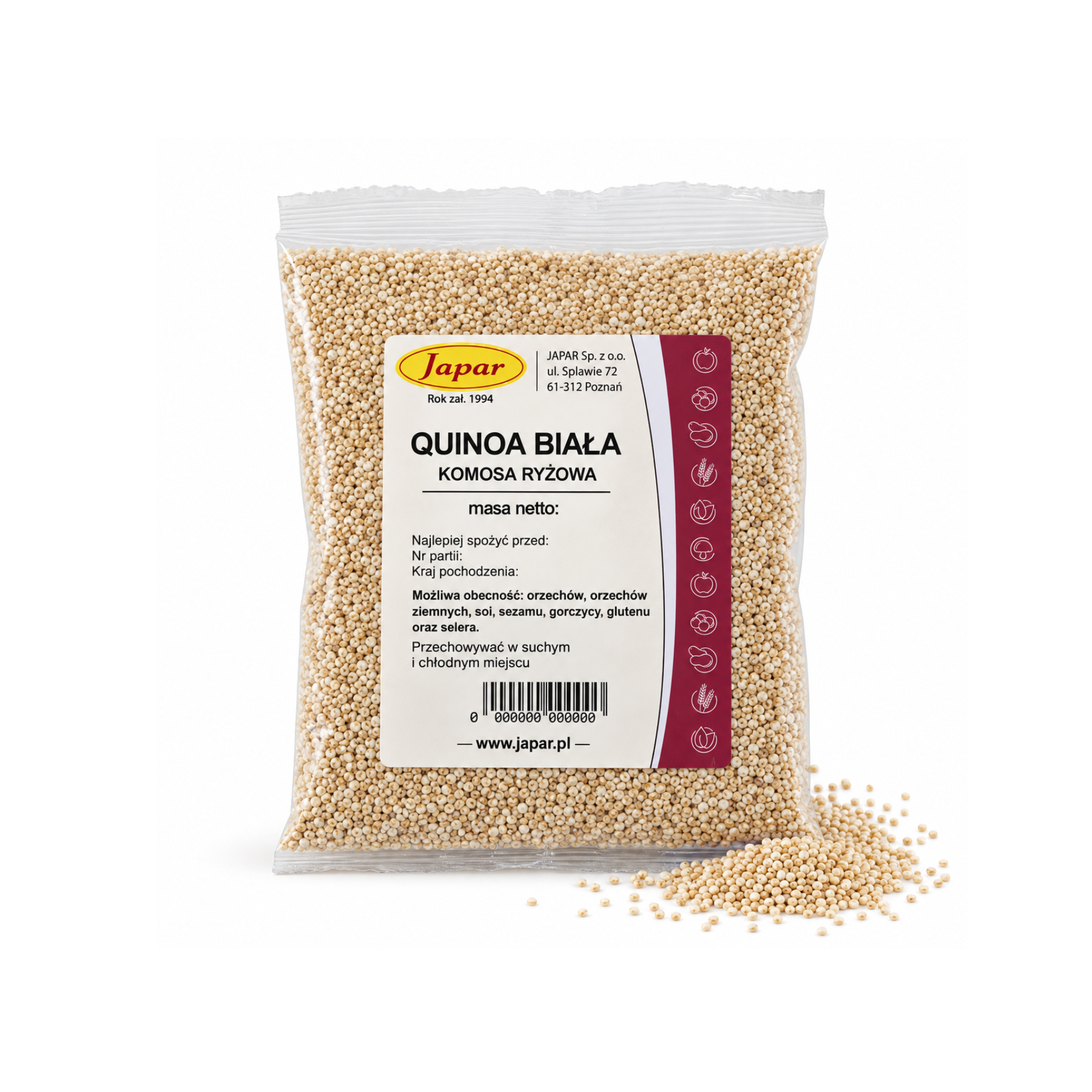komosa_biala_250g Quinoa biała - komosa ryżowa 250 g - obrazek 1