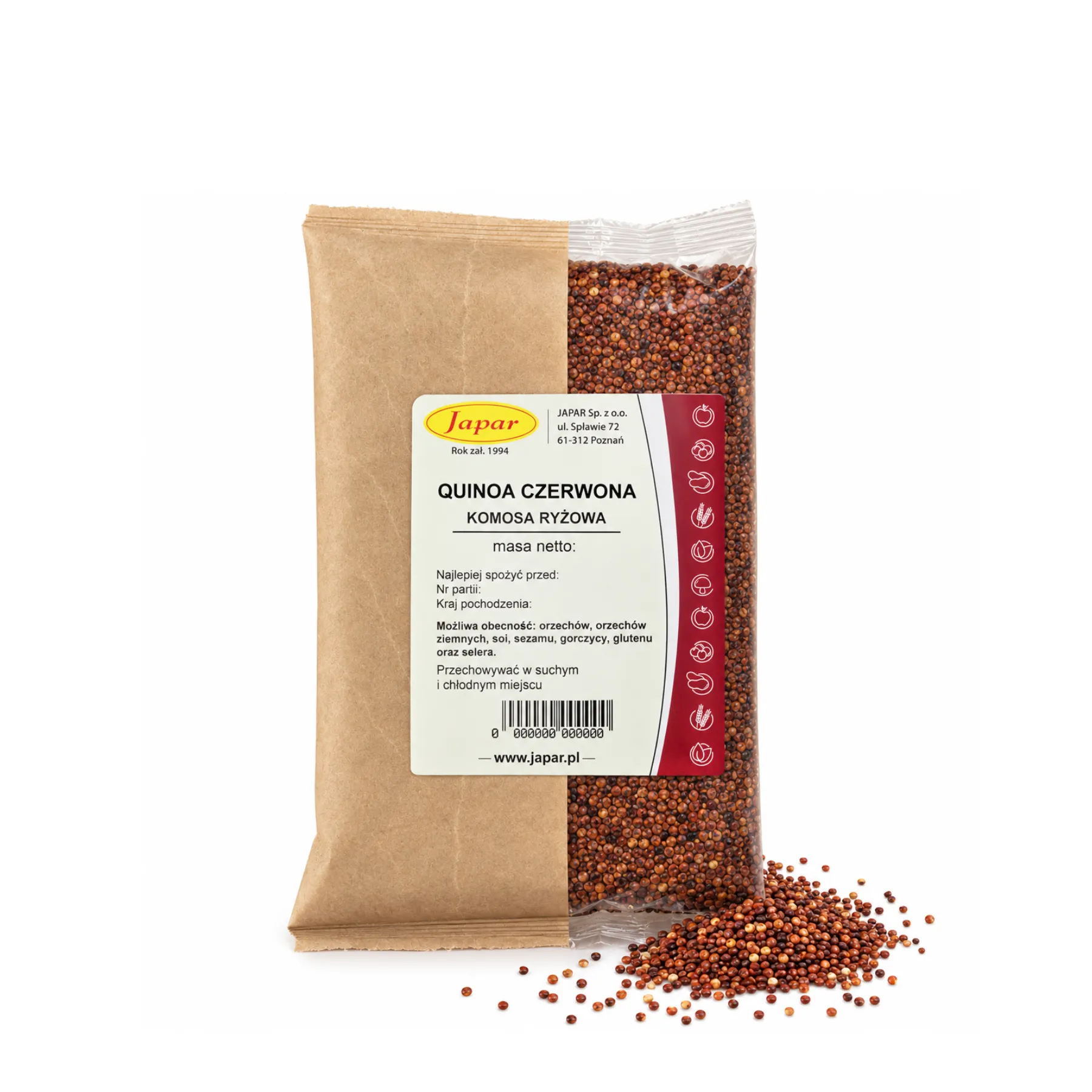 komosa_czerwona_500g Quinoa czerwona - komosa ryżowa 500 g - obrazek 1