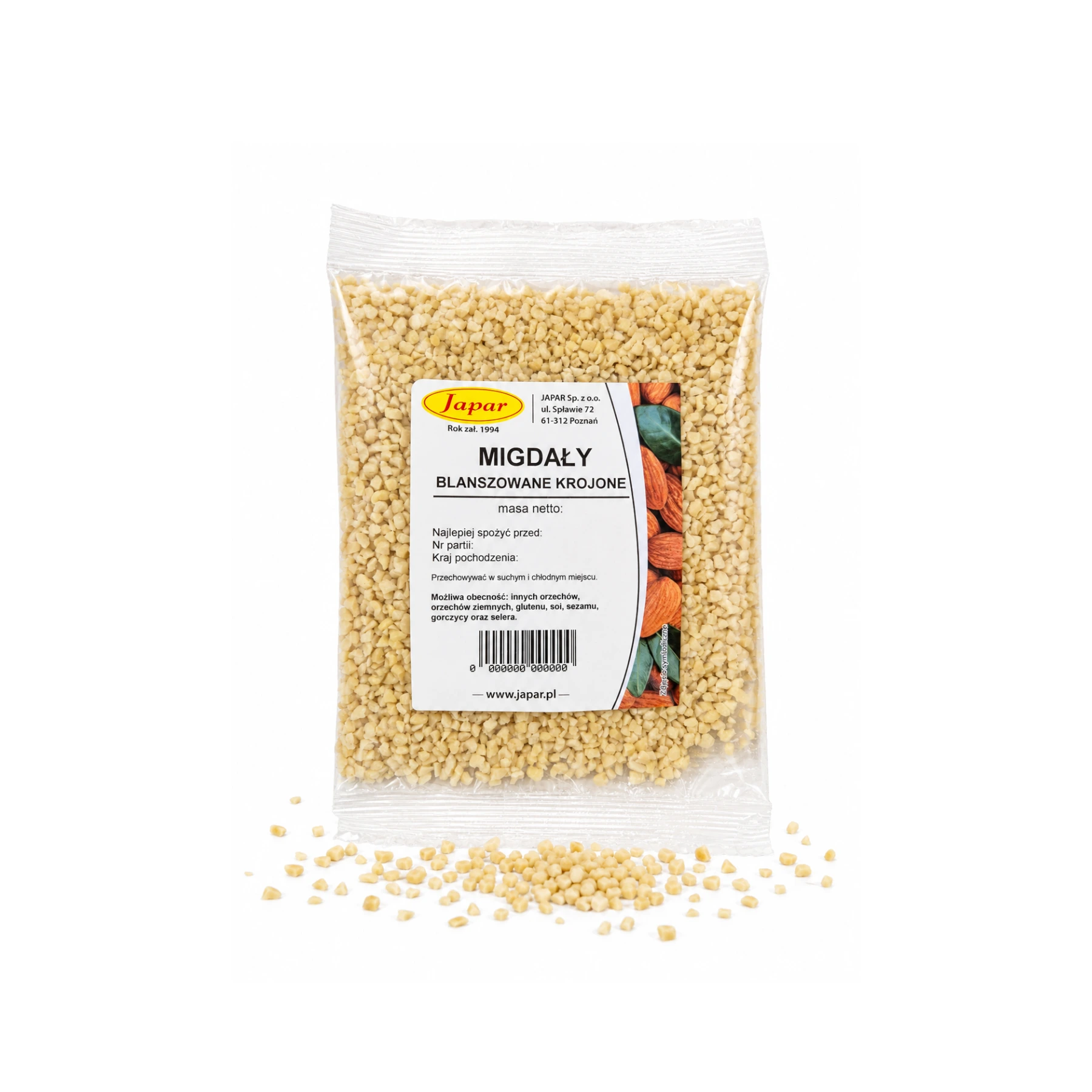 migdaly_krojone_kostka_100g Migdały krojone (kostka) 100 g - obrazek 1