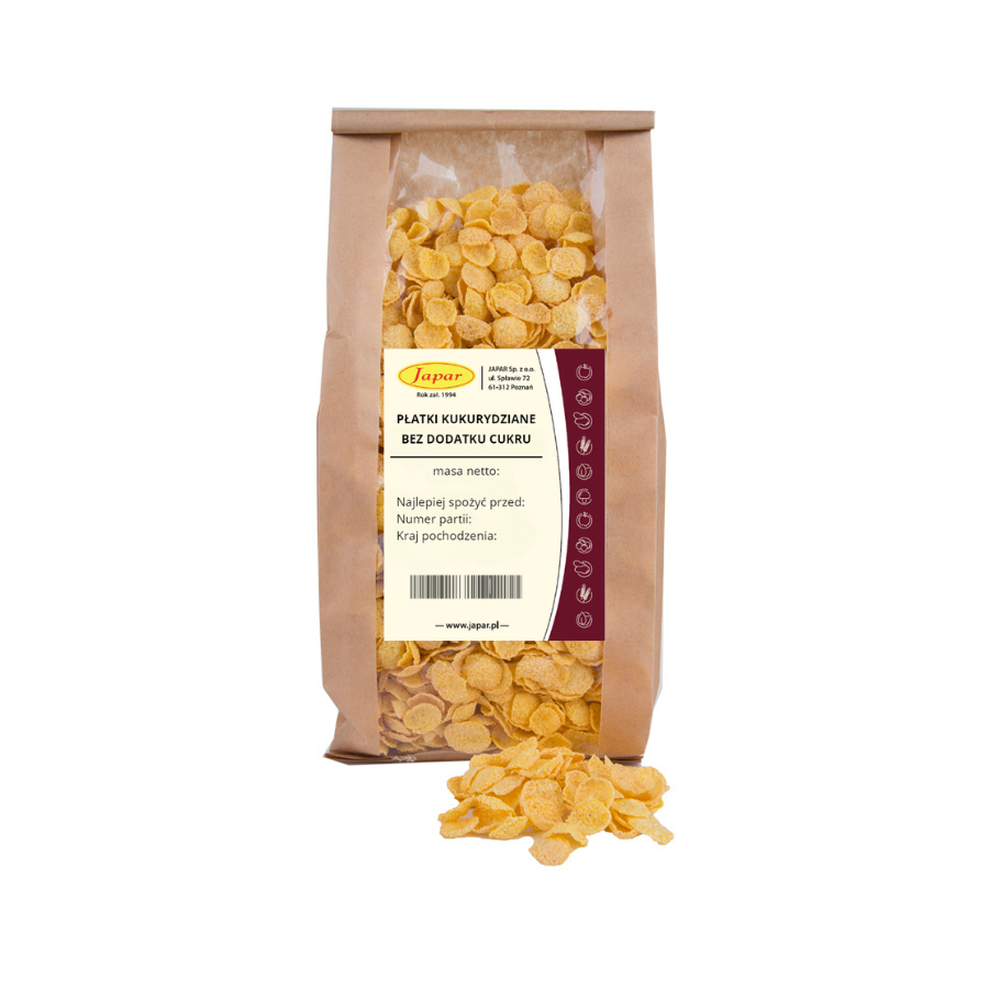 platki_kukurydziane_bez_dodatku_cukru_400g Płatki kukurydziane bez dodatku cukru 400 g - obrazek 1