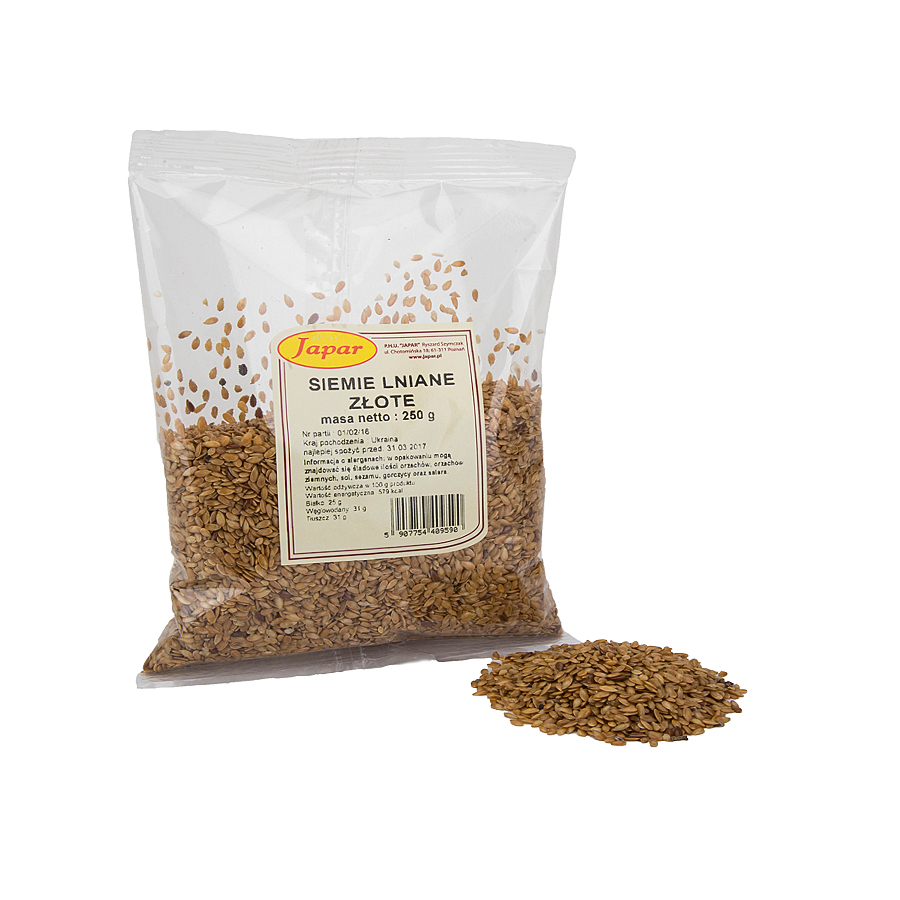 siemie_lniane_zlote_250_g Siemię lniane złote 250 g - obrazek 1