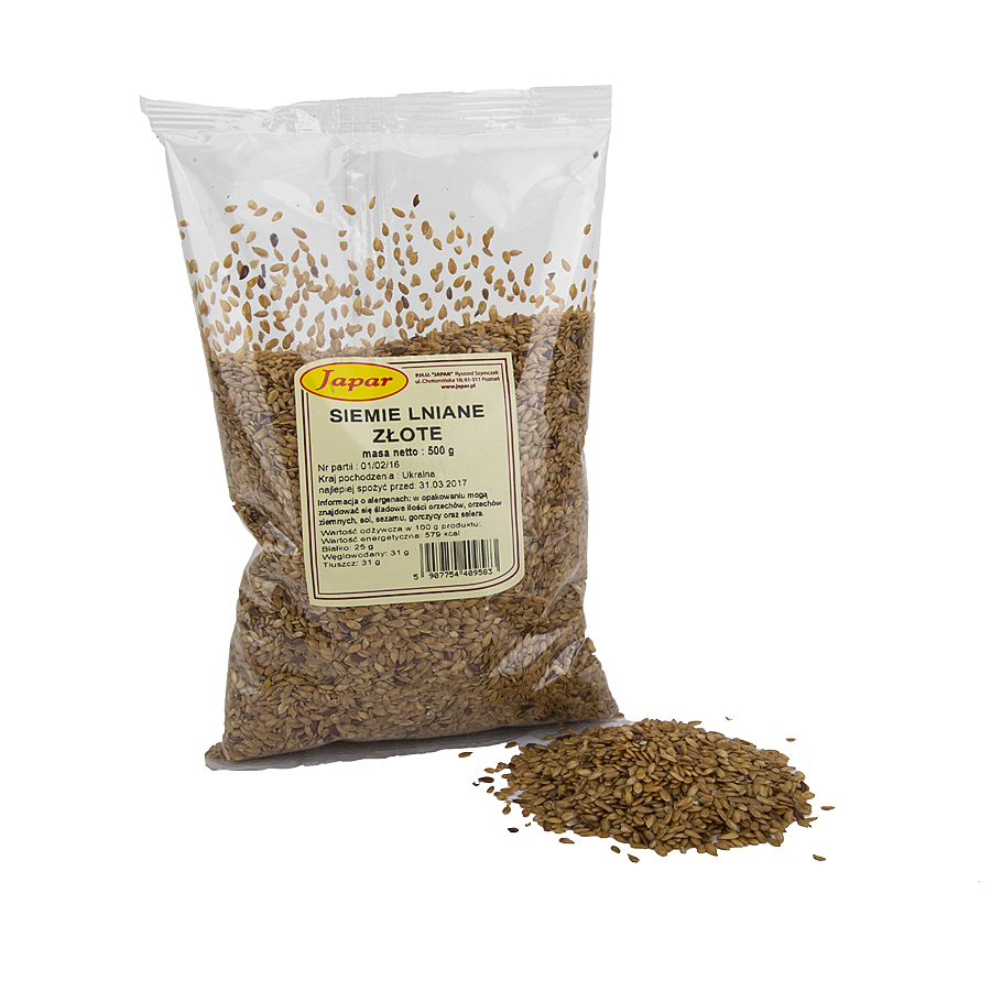 siemie_lniane_zlote_500_g Siemię lniane złote 500 g - obrazek 1