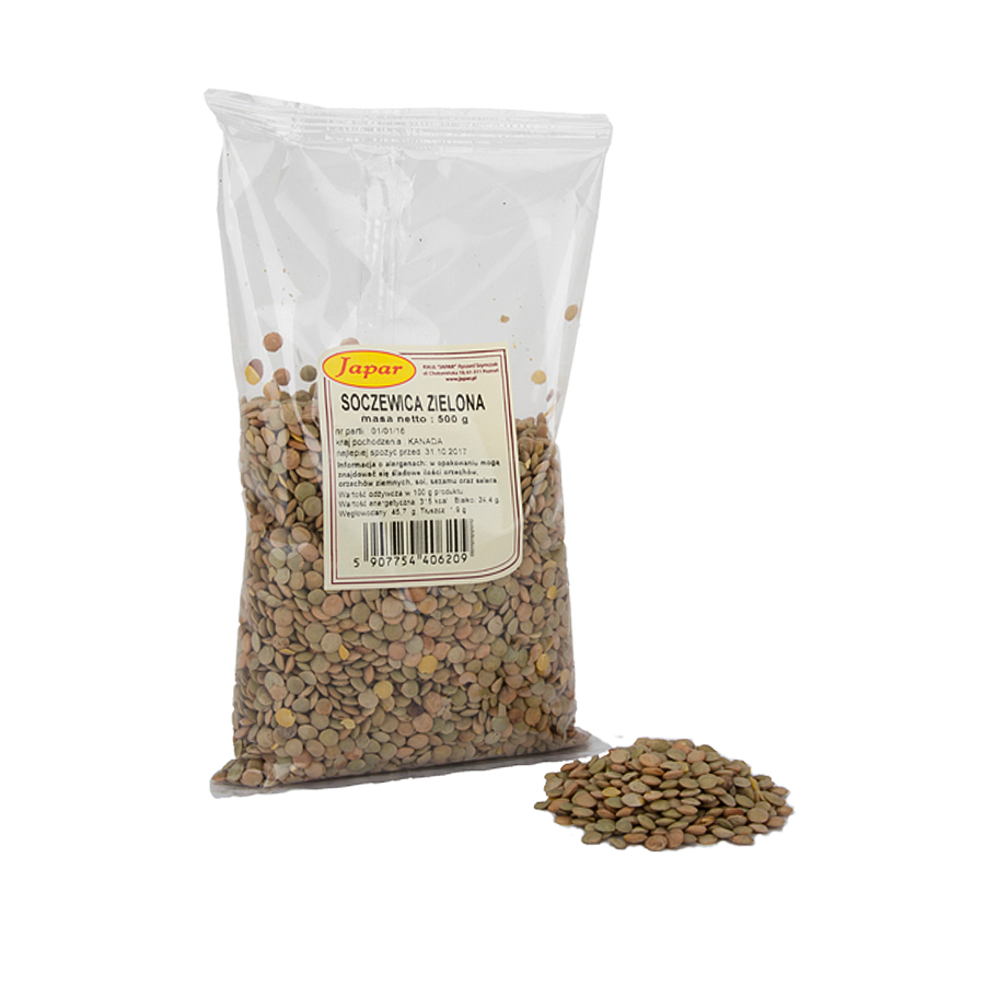 soczewica_zielona_500_g Soczewica zielona 500 g - obrazek 1