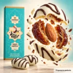 Daktyle nadziewane migdałami w białej polewie o smaku truskawkowym 120 g (Kopia) - obrazek 7